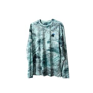 Colosseum Tulane Green Wave Realtree Fishing Long Sleeve Pullover Shirt Mens L